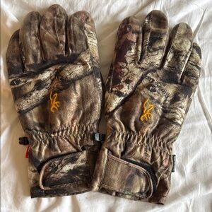 Browning Camouflage Gloves with Gold Logo size XL